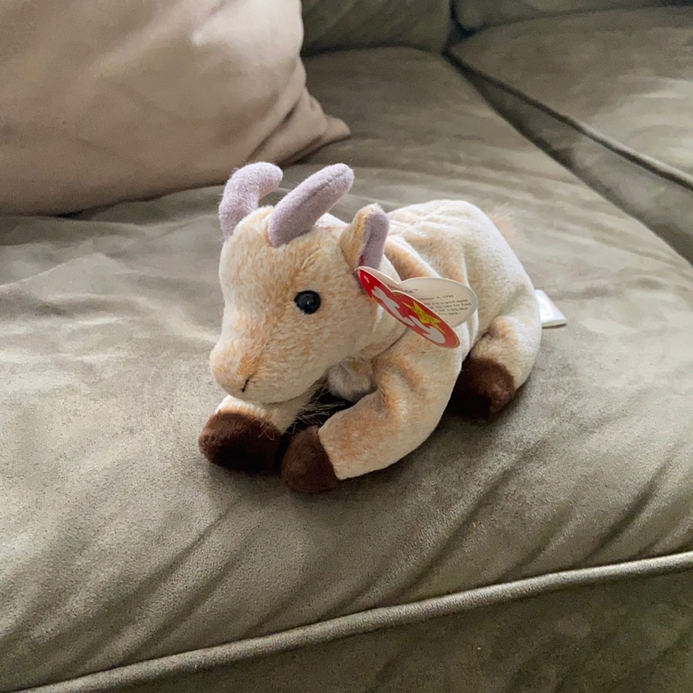 Goatee the goat beanie baby